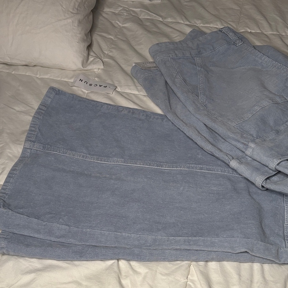 PacSun Sky Blue Men's Cargo Pants - Picture 10 of 10